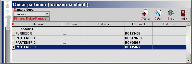 Nomenclator parteneri